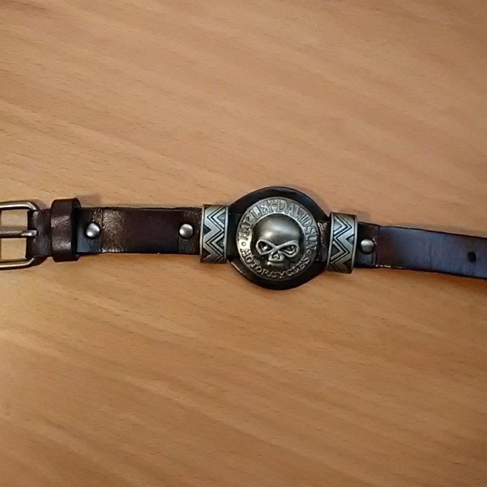 Men's leather bracelet punk/ rock/ biker